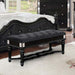 Furniture of America - Azha 7 Piece Eastern King Bedroom Set in Black - CM7194BK-EK-7SET - Bench