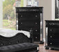 Furniture of America - Azha 7 Piece California King Bedroom Set in Black - CM7194BK-CK-7SET - Chest