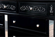 Furniture of America - Azha Dresser with Mirror in Black - CM7194BK-DM