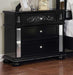 Furniture of America - Azha 5 Piece California King Bedroom Set in Black - CM7194BK-CK-5SET - Nightstand