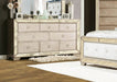 Furniture of America - Loraine 7 Piece Eastern King Bedroom Set in Champagne - CM7195-EK-7SET - GreatFurnitureDeal