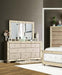 Furniture of America - Loraine 4 Piece Queen Bedroom Set in Champagne - CM7195-Q-4SET - Dresser Set