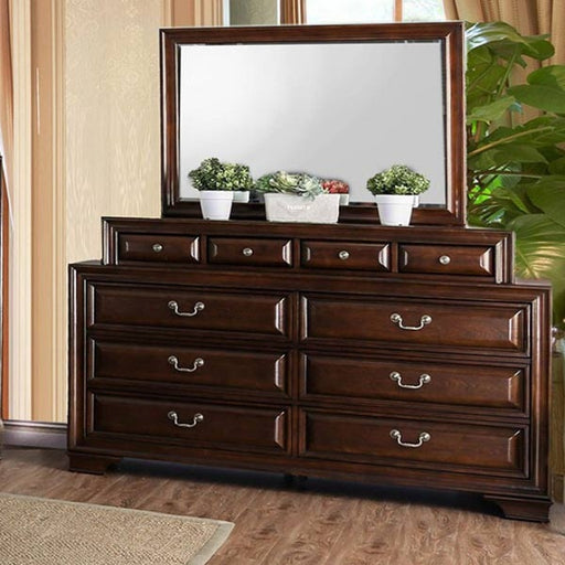 Furniture of America - Brandt 6 Piece California King Bedroom Set in Brown Cherry - CM7302CH-CK-6SET - GreatFurnitureDeal