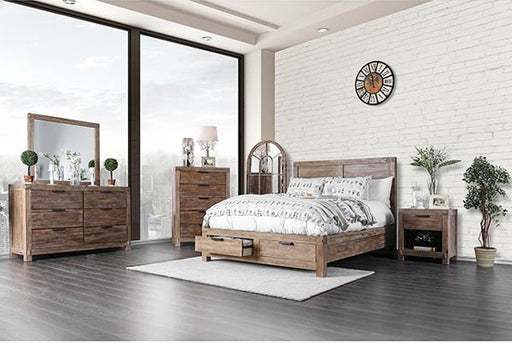 Furniture of America - Wynton 6 Piece Eastern King Bedroom Set in Light Oak - CM7360-EK-6Set