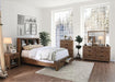 Furniture of America - Mcallen Storage Queen Bed in Weathered Light Oak - CM7360BC-Q - Bedroom Set