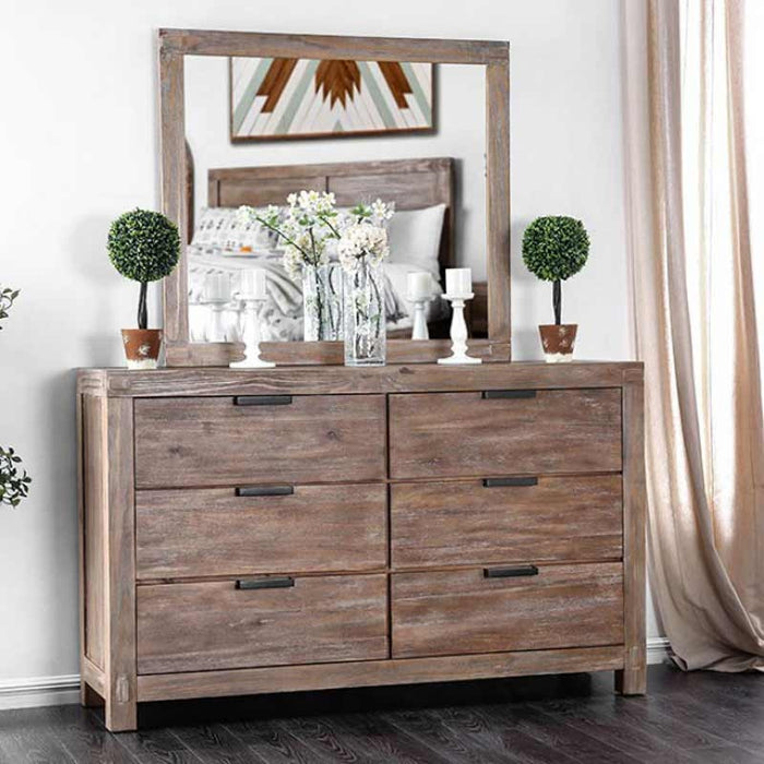 Furniture of America - Wynton 6 Piece California King Bedroom Set in Light Oak - CM7360-CK-6Set - GreatFurnitureDeal