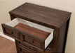 Furniture of America - Tywyn 6 Piece Storage Eastern King Bedroom Set in Dark Oak - CM7365A-EK-6SET - Open View
