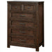 Furniture of America - Tywyn 6 Piece Storage California King Bedroom Set in Dark Oak - CM7365A-CK-6SET - Chest