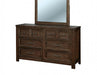 Furniture of America - Tywyn 4 Piece Storage Eastern King Bedroom Set in Dark Oak - CM7365A-EK-4SET - Dresser