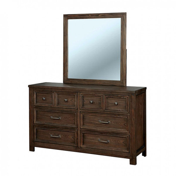 Furniture of America - Tywyn 4 Piece Storage California King Bedroom Set in Dark Oak - CM7365A-CK-4SET - Dresser Set