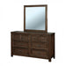 Furniture of America - Tywyn 5 Piece Storage California King Bedroom Set in Dark Oak - CM7365A-CK-5SET - Dresser Set