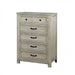 Furniture of America - Tywyn 6 Piece Storage California King Bedroom Set in Antique White - CM7365WH-CK-6SET - Chest
