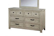 Furniture of America - Tywyn 6 Piece Storage Eastern King Bedroom Set in Antique White - CM7365WH-EK-6SET - Dresser