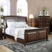 Furniture of America - Litchville 5 Piece California King Sleigh Bedroom Set in Brown Cherry - CM7383-CK-5SET - GreatFurnitureDeal