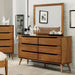Furniture of America - Lennart 5 Piece Twin Bedroom Set in Oak - CM7386A-T-5SET - GreatFurnitureDeal