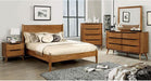 Furniture of America - Lennart 5 Piece Queen Bedroom Set in Oak - CM7386A-Q-5SET - GreatFurnitureDeal