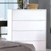 Lennart II 6 Piece Twin Bedroom Set in White - CM7386WH-T-6SET - Chest