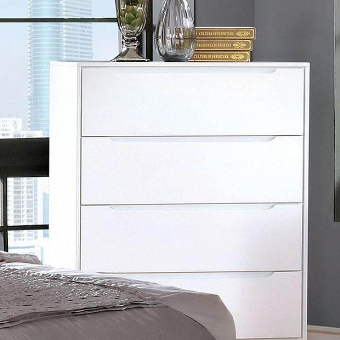 Furniture of America - Lennart II 7 Piece Full Bedroom Set in White - CM7386WH-F-7SET - GreatFurnitureDeal