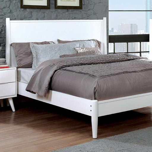 Furniture of America - Lennart II 5 Piece California King Bedroom Set in White - CM7386WH-CK-5SET