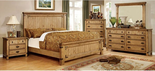 Furniture of America - Pioneer 3 Piece Queen Bedroom Set in Weathered Elm - CM7449-Q-3SET