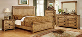 Furniture of America - Pioneer 6 Piece Eastern King Bedroom Set in Weathered Elm - CM7449-EK-6SET