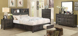Furniture of America - Karla Storage Eastern King Bed in Gray - CM7500GY-EK - GreatFurnitureDeal