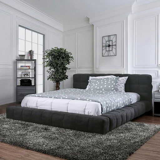 Furniture of America - Wolsey California King Bed In Dark Gray - CM7545-CK - GreatFurnitureDeal