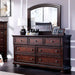 Furniture of America - Wells 6 Piece Queen Bedroom Set in Dark Cherry - CM7548CH-DR-Q-6Set - GreatFurnitureDeal