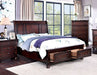 Furniture of America - Wells 3 Piece Eastern King Bedroom Set in Dark Cherry - CM7548CH-DR-EK-3Set - GreatFurnitureDeal