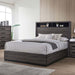 Furniture of America - Conwy 4 Piece California King Bedroom Set in Gray - CM7549-CK-4SET - GreatFurnitureDeal