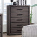 Furniture of America - Conwy 6 Piece California King Bedroom Set in Gray - CM7549-CK-6SETT - Chest