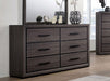 Furniture of America - Conwy 5 Piece California King Bedroom Set in Gray - CM7549-CK-5SET - Dresser