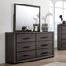 Furniture of America - Conwy 6 Piece Queen Bedroom Set in Gray - CM7549-Q-6SET - Dresser Mirror