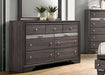 Furniture of America - Chrissy 6 Piece Queen Bedroom Set in Gray - CM7552GY-Q-6SET - Dresser