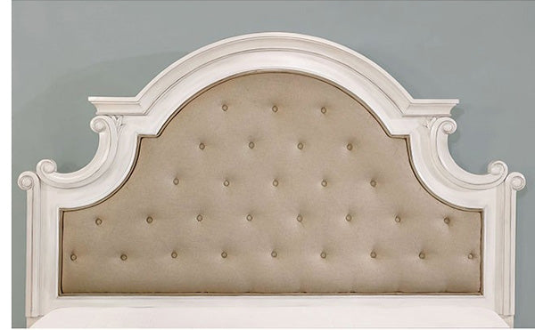 Furniture of America - Pembroke Queen Bed in Antique White Wash - CM7561-Q - Headboard