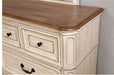 Furniture of America - Pembroke 6 Piece Queen Bedroom Set in Antique White Wash - CM7561-Q-6SET - Corner View