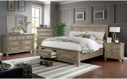 Furniture of America - Wells 5 Piece Eastern King Bedroom Set in Gray - CM7568-EK-5Set - GreatFurnitureDeal