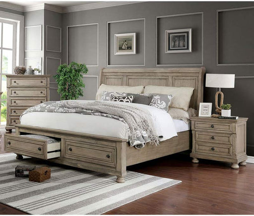 Furniture of America - Wells 3 Piece Eastern King Bedroom Set in Gray - CM7568-EK-3Set - GreatFurnitureDeal