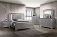 Furniture of America - Alanis 4 Piece Eastern King Bedroom Set in Light Gray - CM7579-EK-4SET