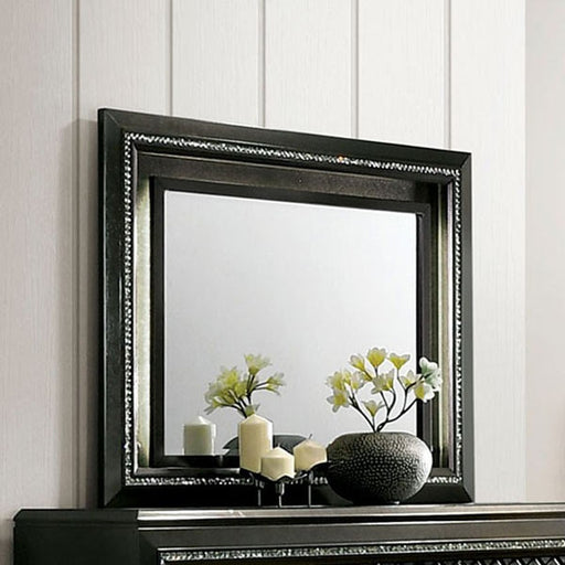 Furniture of America - Demetria Dresser with Mirror in Metallic Gray - CM7584DR-DM-CLEARANCE - GreatFurnitureDeal