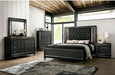 Furniture of America - Demetria 4 Piece Queen Bedroom Set in Metallic Gray - CM7584-Q-4SET
