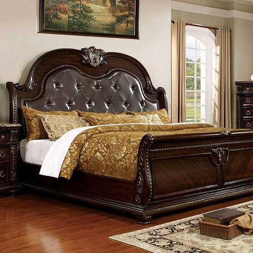 Furniture of America - Fromberg Queen Bed in Brown Cherry - CM7670-Q - GreatFurnitureDeal