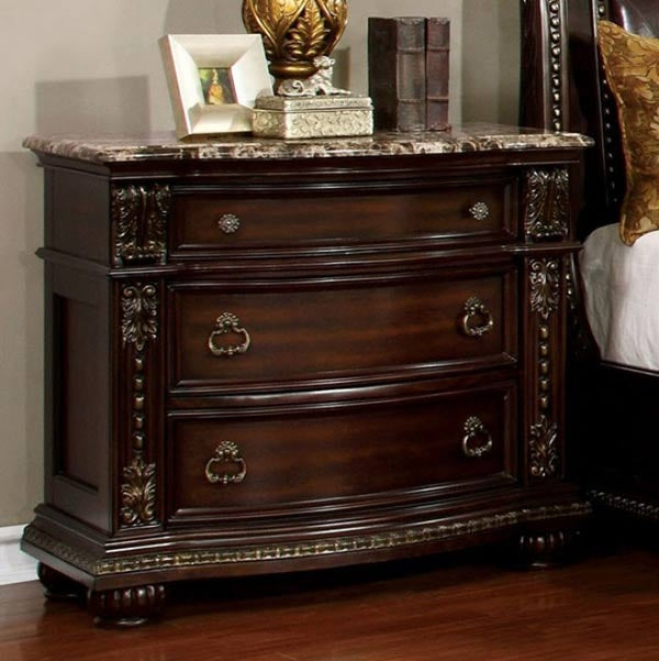 Furniture of America - Fromberg 5 Piece Queen Bedroom Set in Brown Cherry - CM7670-Q-5SET - GreatFurnitureDeal