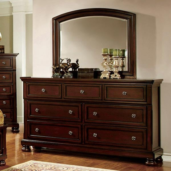Furniture of America - Northville 6 Piece Queen Bedroom Set in Dark Cherry - CM7682-Q-6SET - GreatFurnitureDeal
