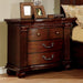 Furniture of America - Grandom 3 Piece California King Bedroom Set in Cherry - CM7736-CK-3SET - Nightstand