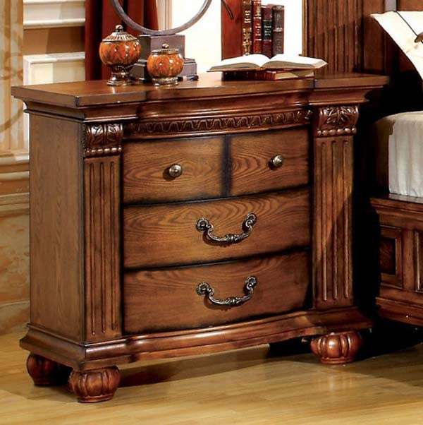 Furniture of America - Bellagrand 6 Piece Queen Bedroom Set in Antique Tobacco Oak - CM7738-Q-6SET - GreatFurnitureDeal
