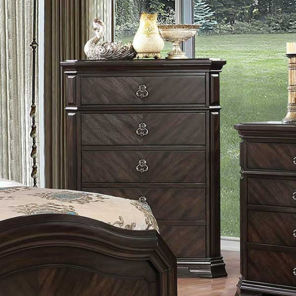 Furniture of America - Calliope 6 Piece Queen Bedroom Set in Espresso - CM7751-Q-6SET - GreatFurnitureDeal