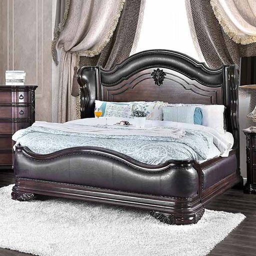 Furniture of America - Arcturus Eastern King Bed in Brown Cherry - CM7859-EK