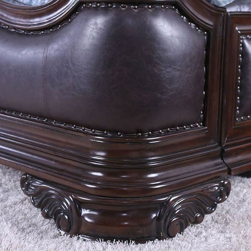 Furniture of America - Arcturus 5 Piece Eastern King Bedroom Set in Brown Cherry - CM7859-EK-5SET - GreatFurnitureDeal