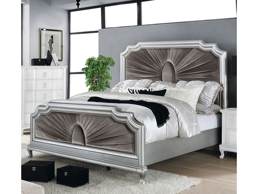 Furniture of America - Aalok Eastern King Bed in Silver - CM7864-EK - GreatFurnitureDeal